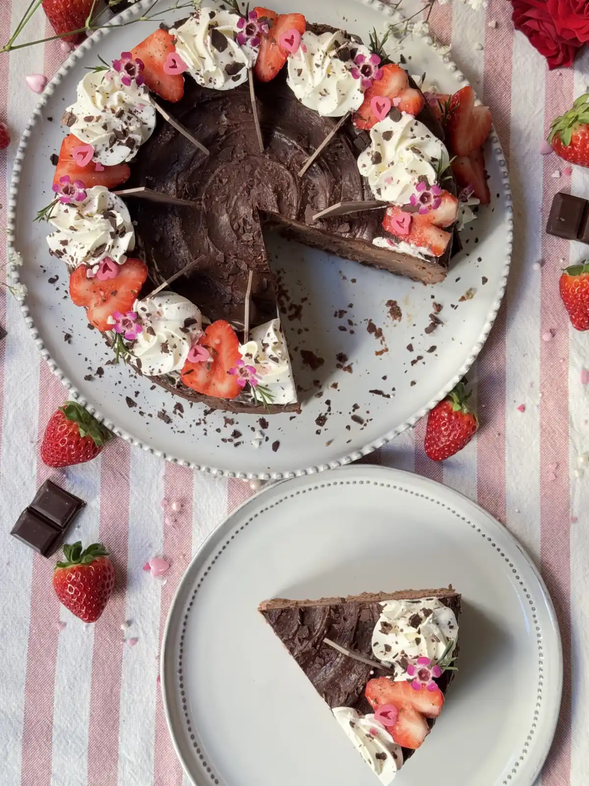 romisbakes recipe Chocolate cheesecake