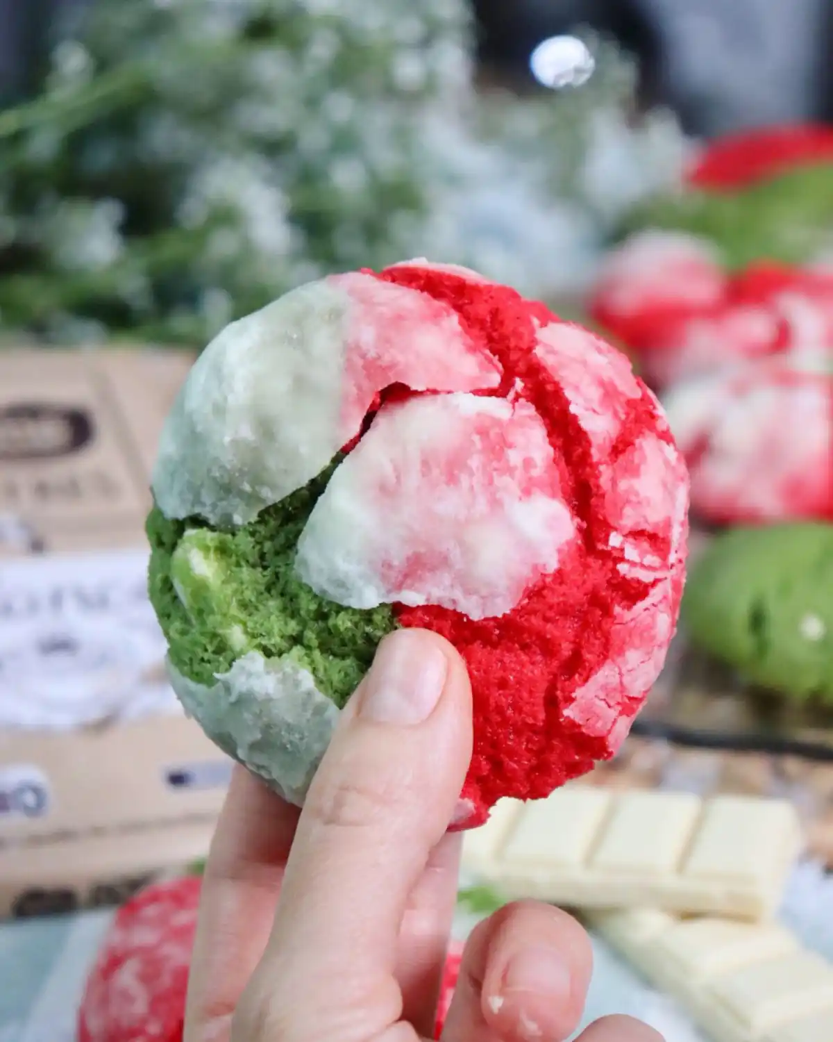 romisbakes recipe Christmas cookies with white chocolate