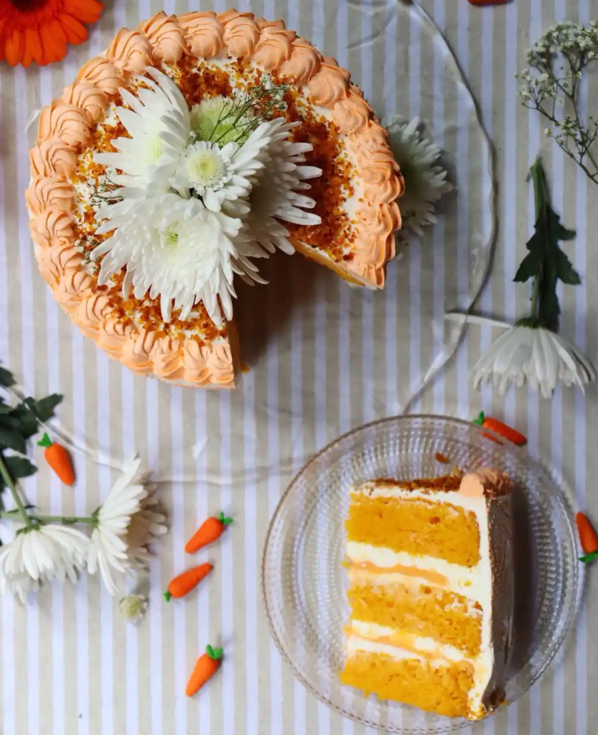 romisbakes recipe Gluten free & lactose free carrot cake