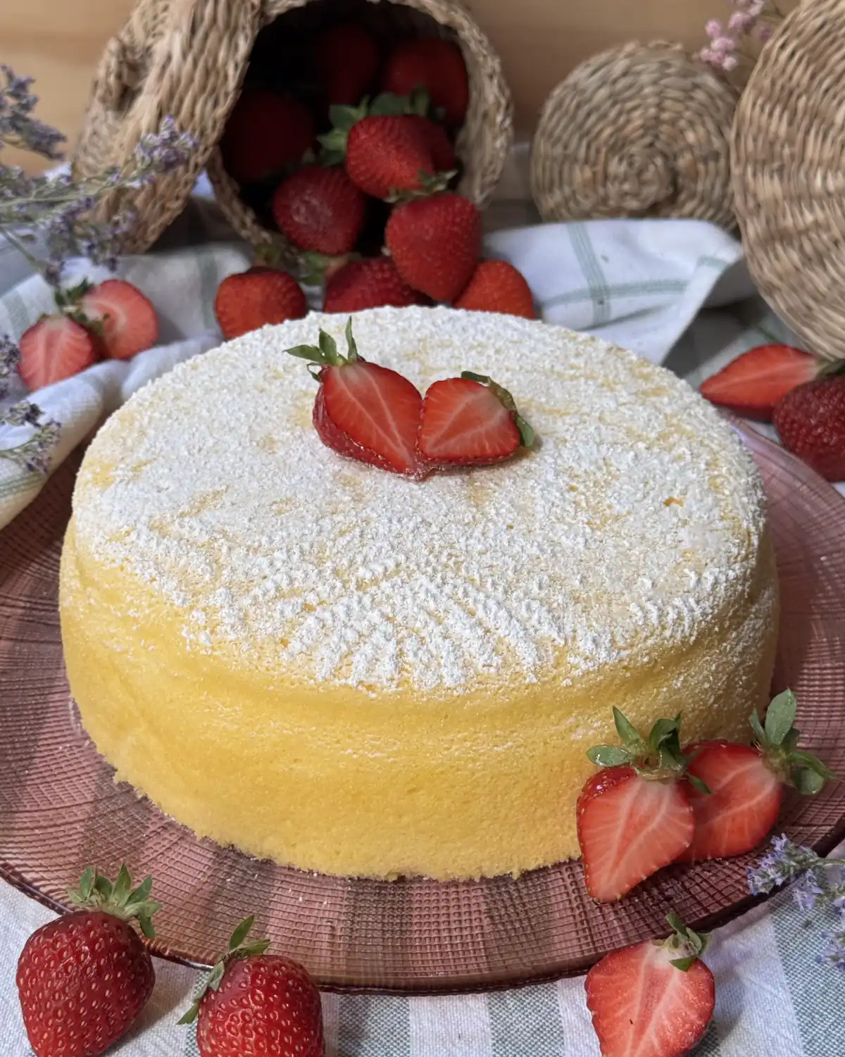 romisbakes recipe Japanese cheesecake