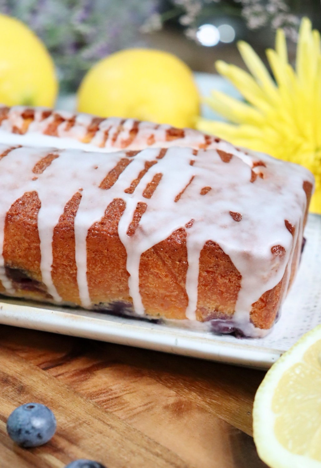 romisbakes recipe lactose free lemon & blueberry cake