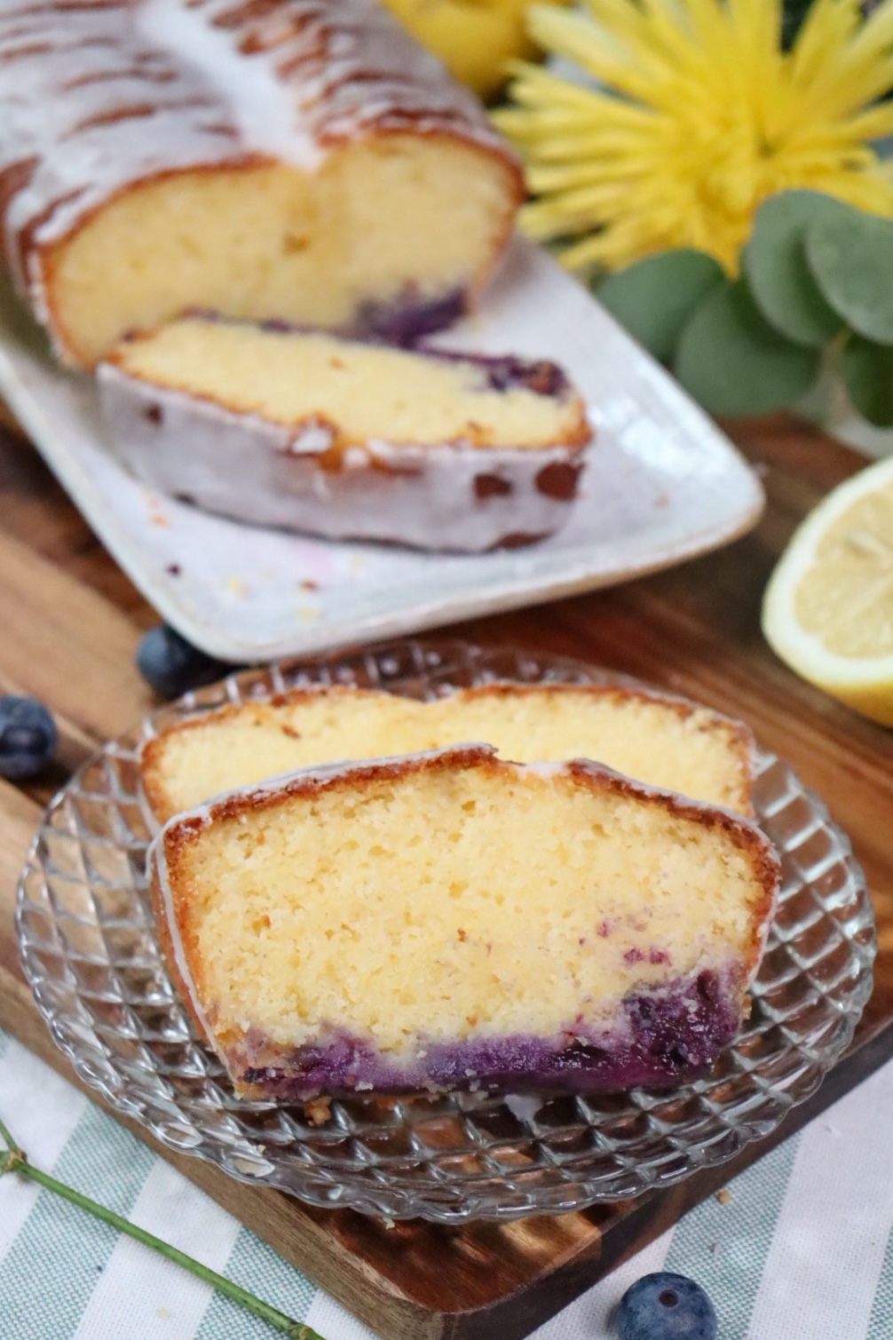 romisbakes recipe lactose free lemon & blueberry cake