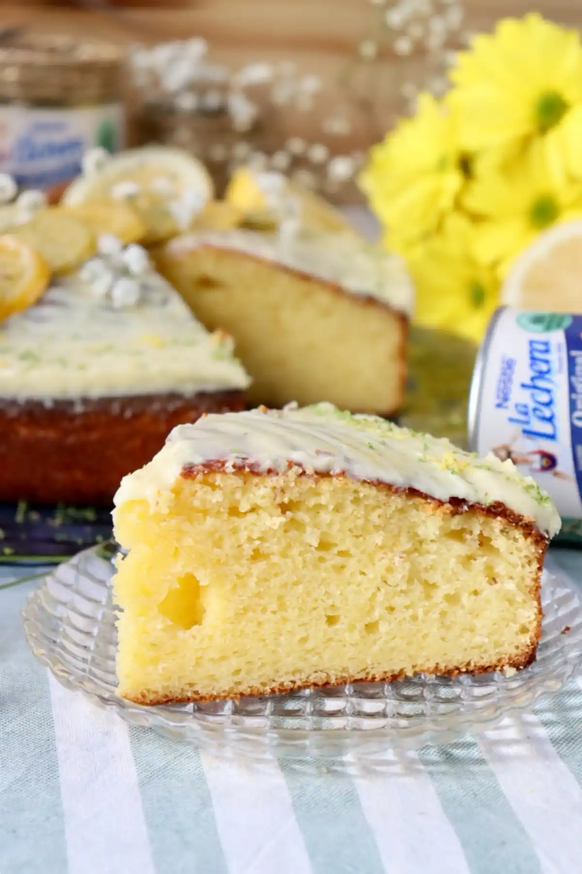 romisbakes recipe Lime and lemon cake with condensed milk
