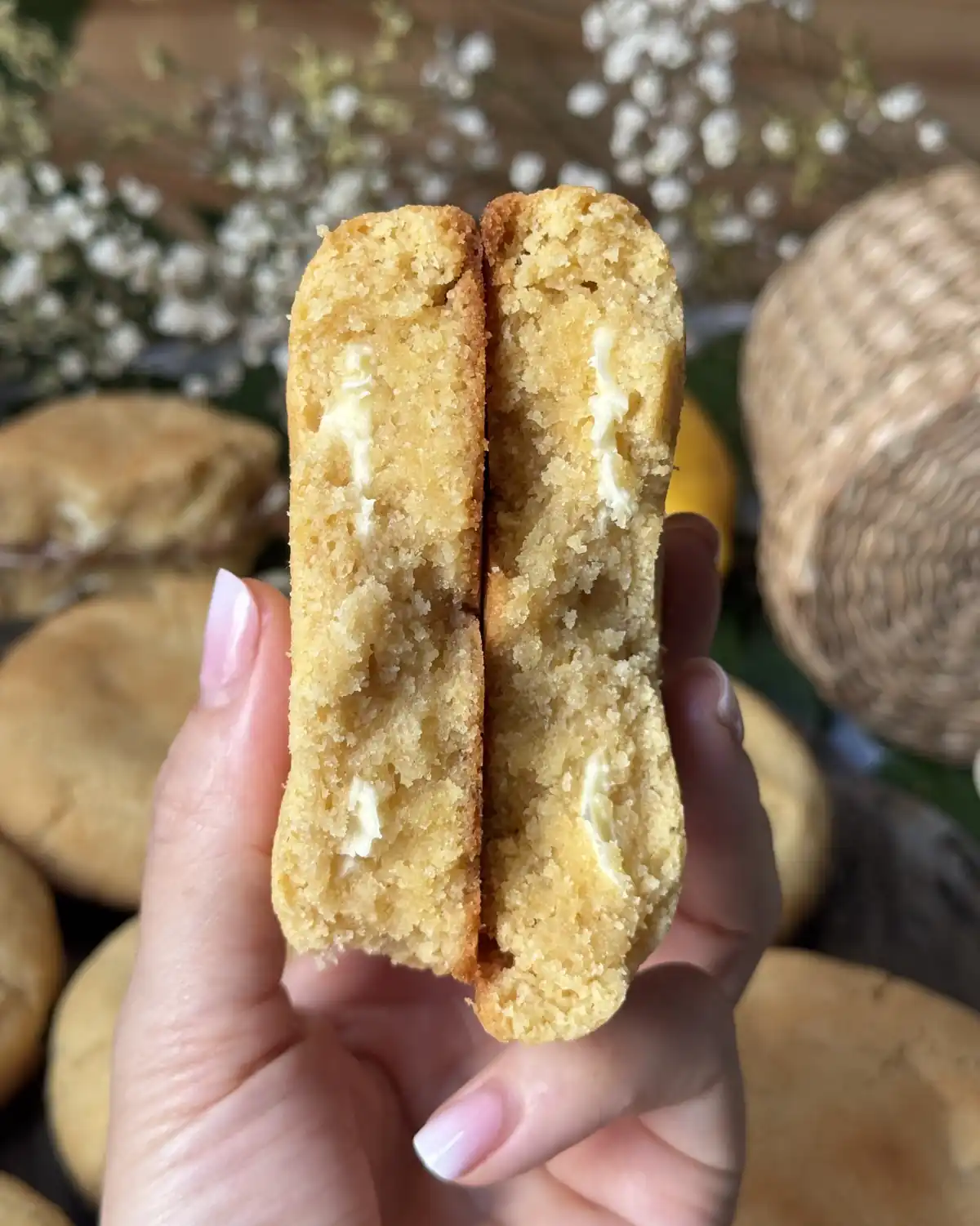 romisbakes recipe Lemon and white chocolate cookies