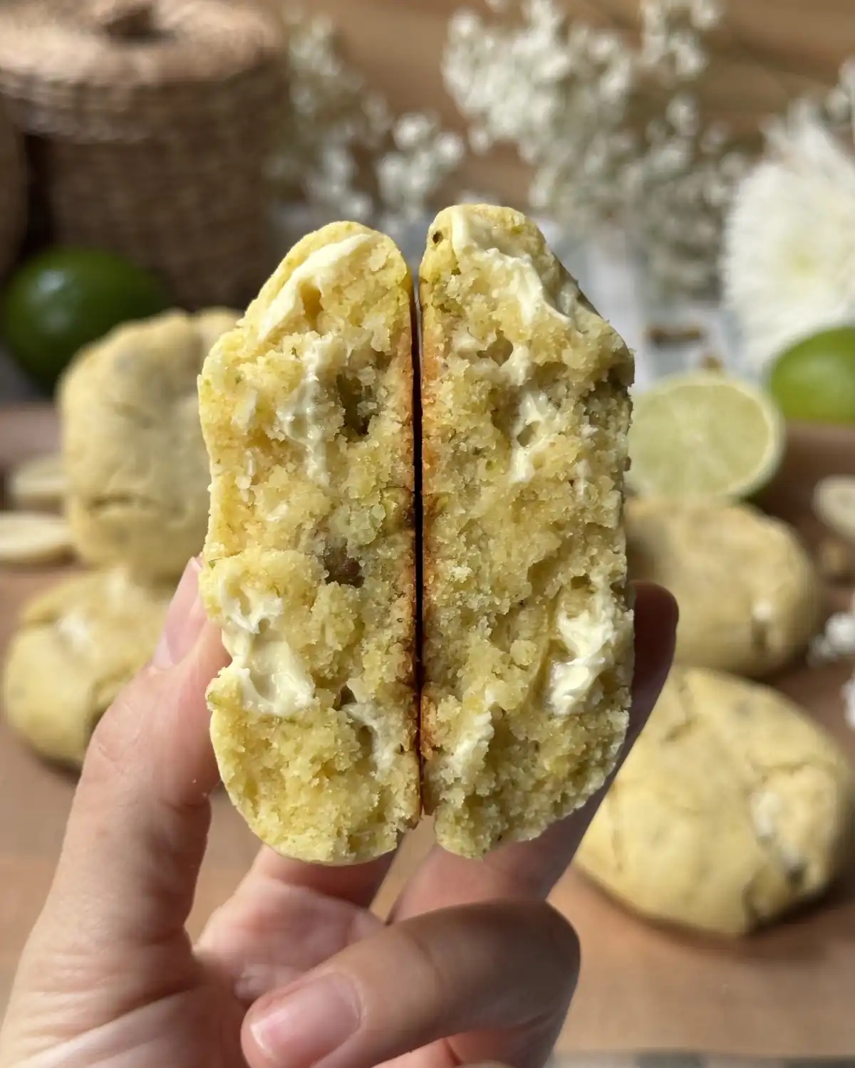 romisbakes recipe Pistachio, White Chocolate & Lime Cookies