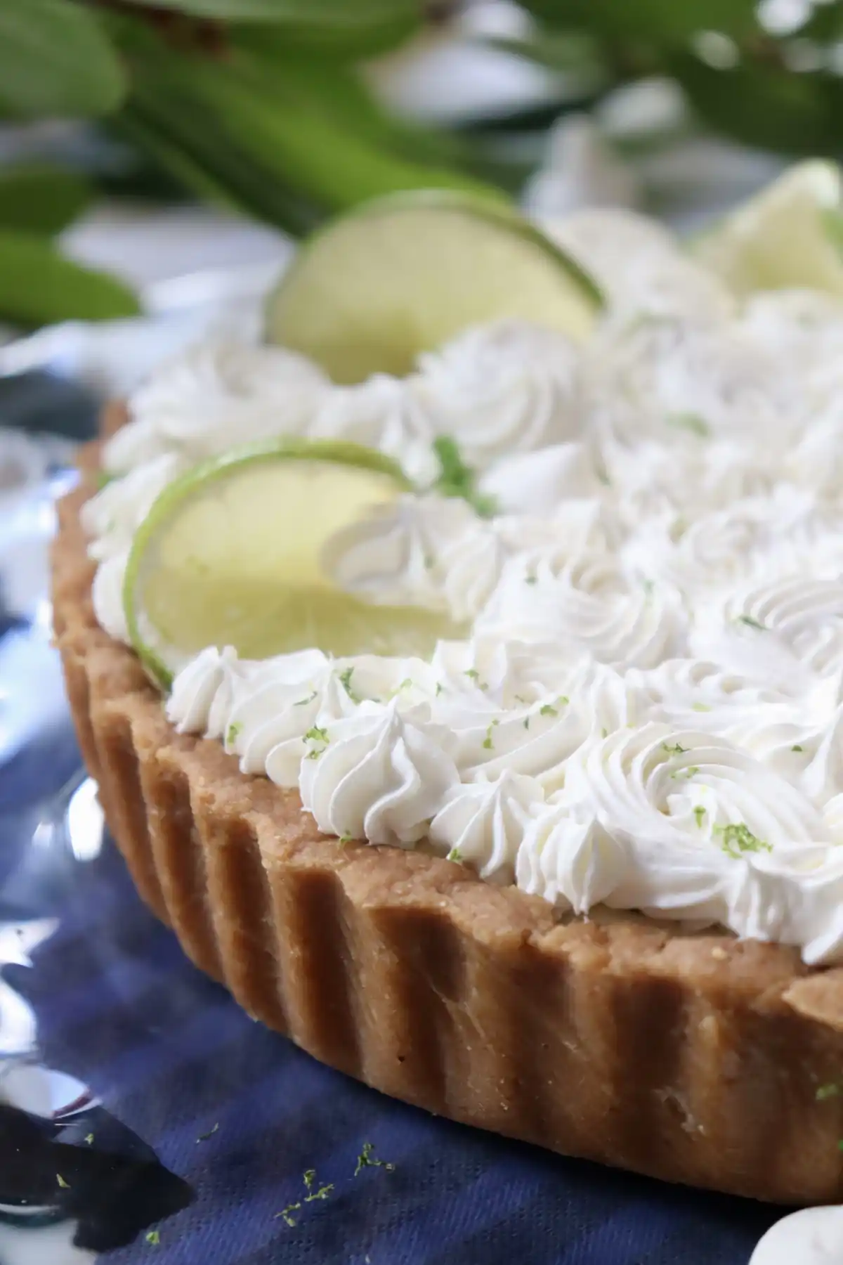 romisbakes recipe Lime and spearmint pie
