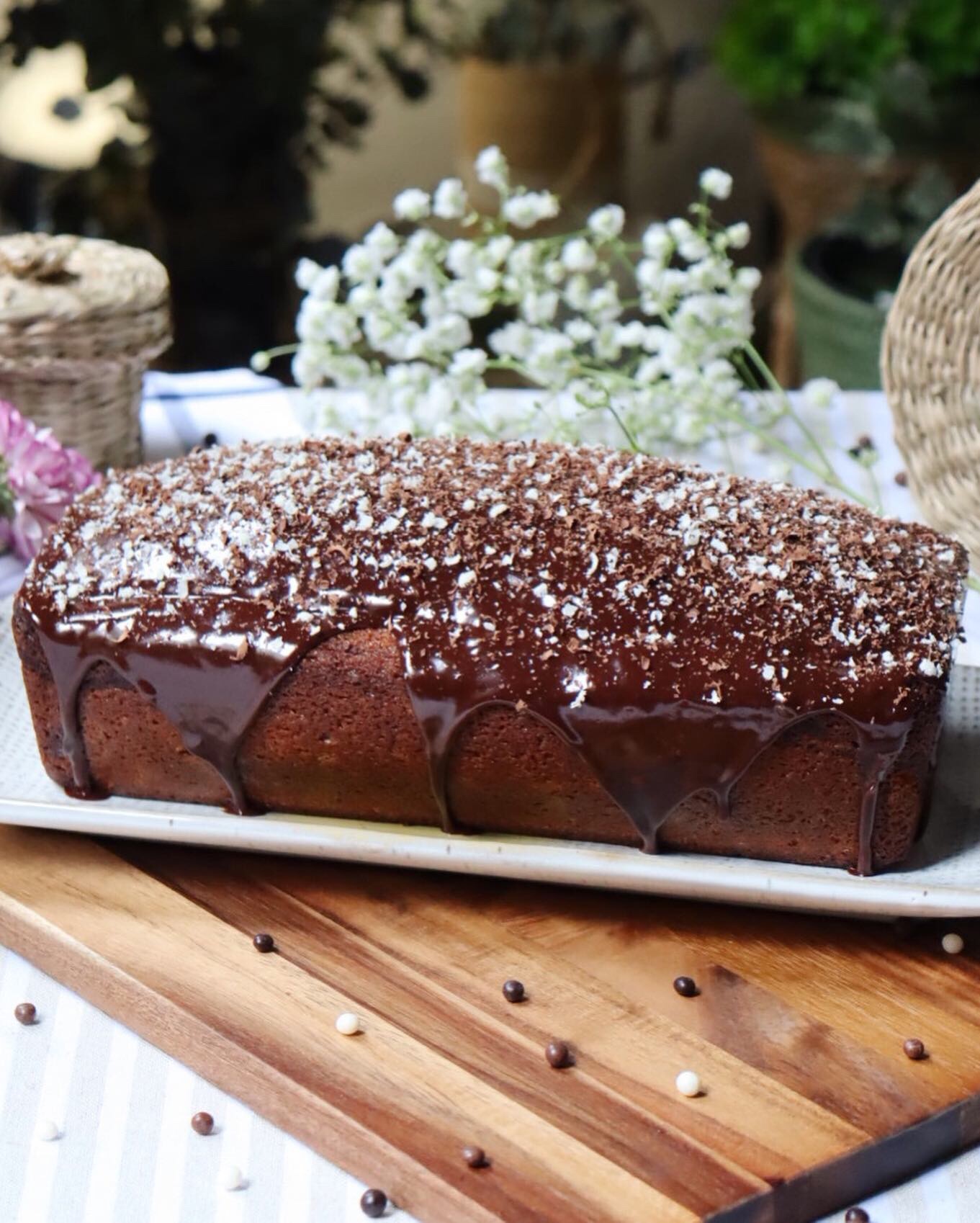 romisbakes recipe chocolate & vanilla marble cake