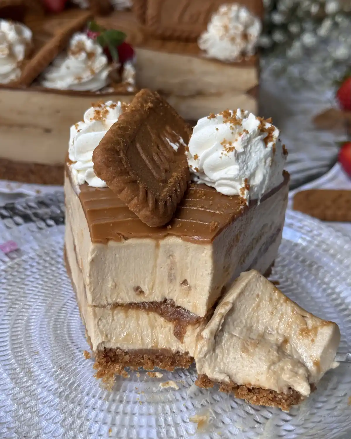 romisbakes recipe No-bake Biscoff cheesecake