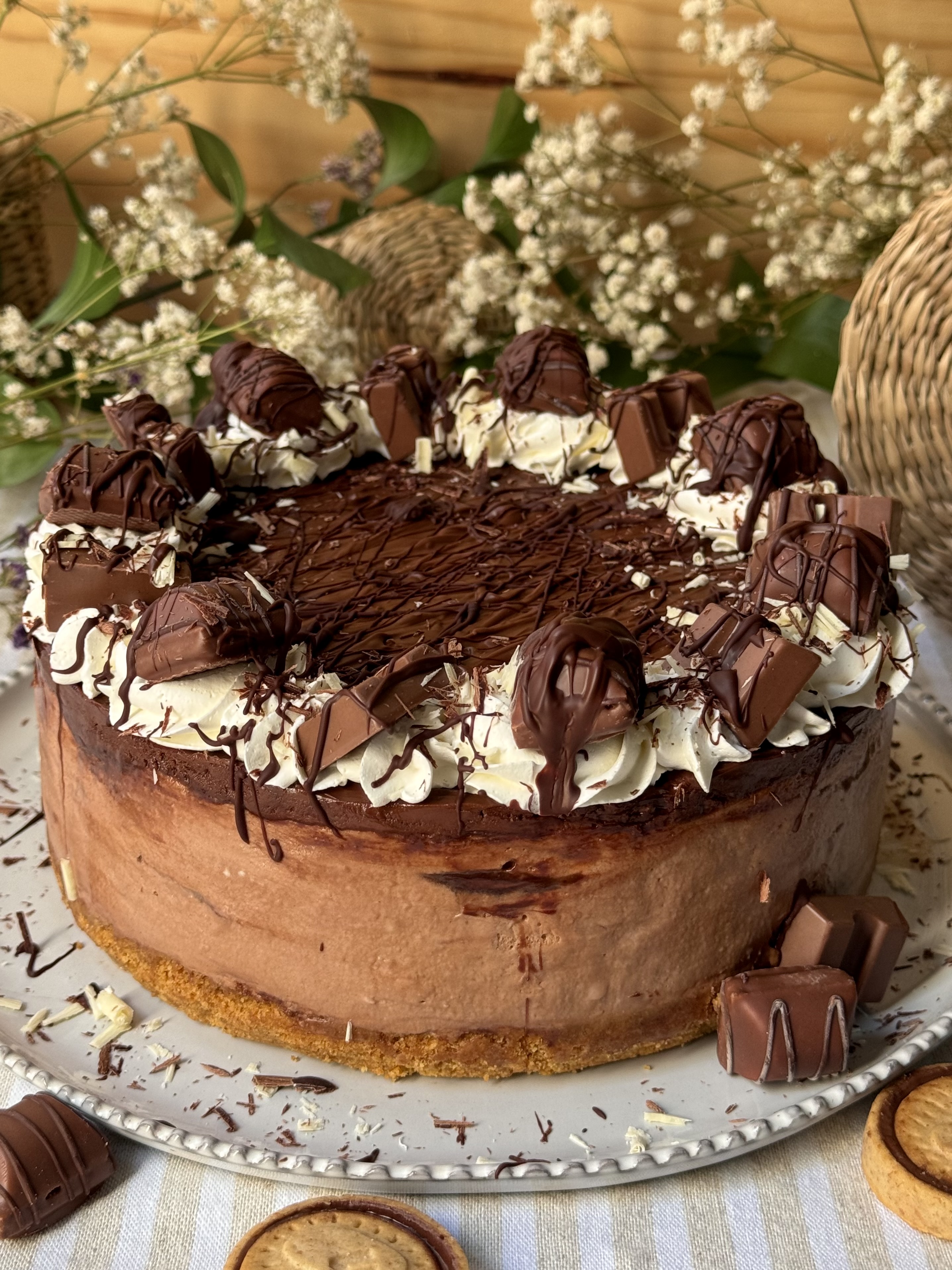 romisbakes recipe nutella cheesecake