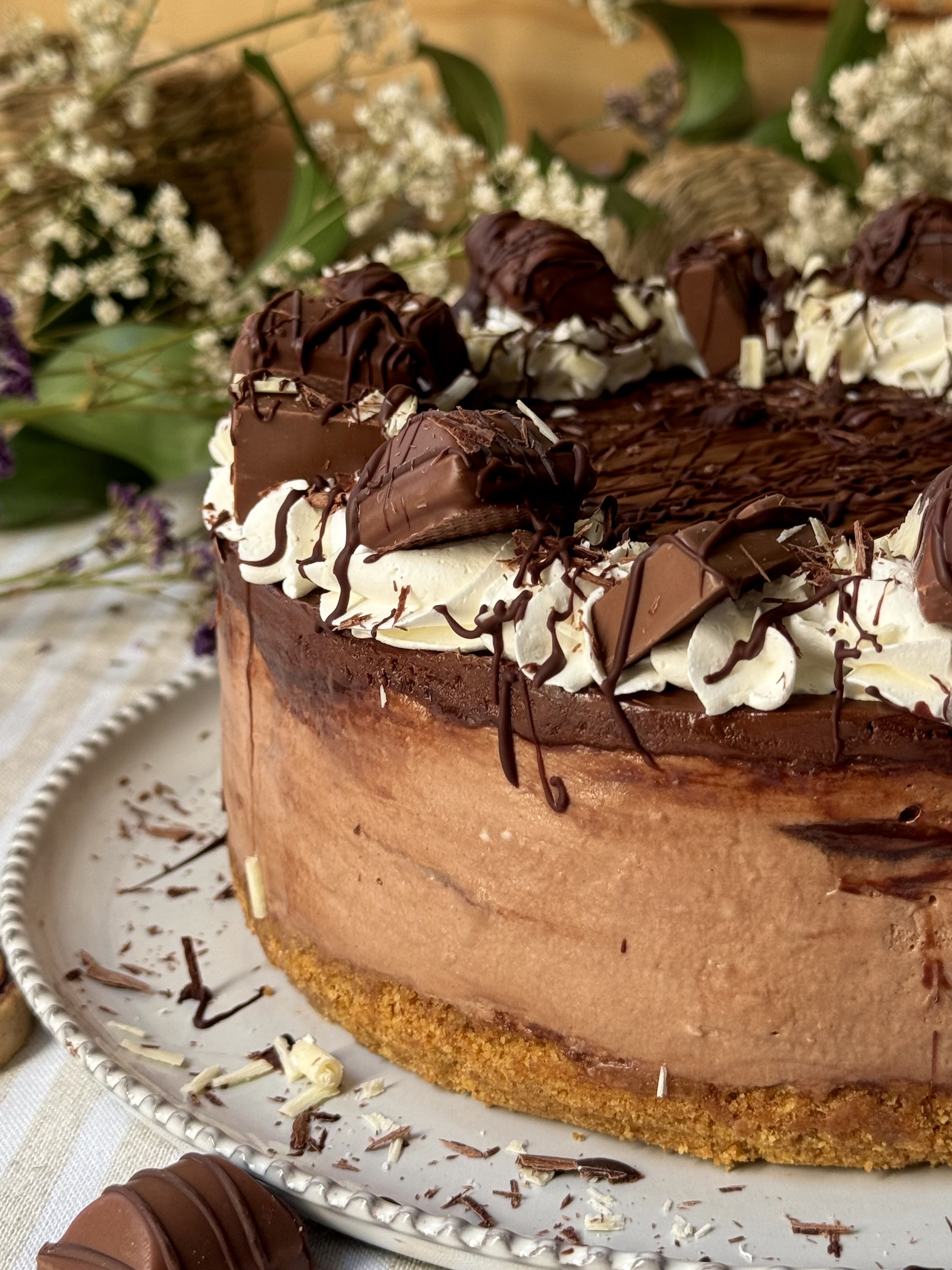 romisbakes recipe nutella cheesecake