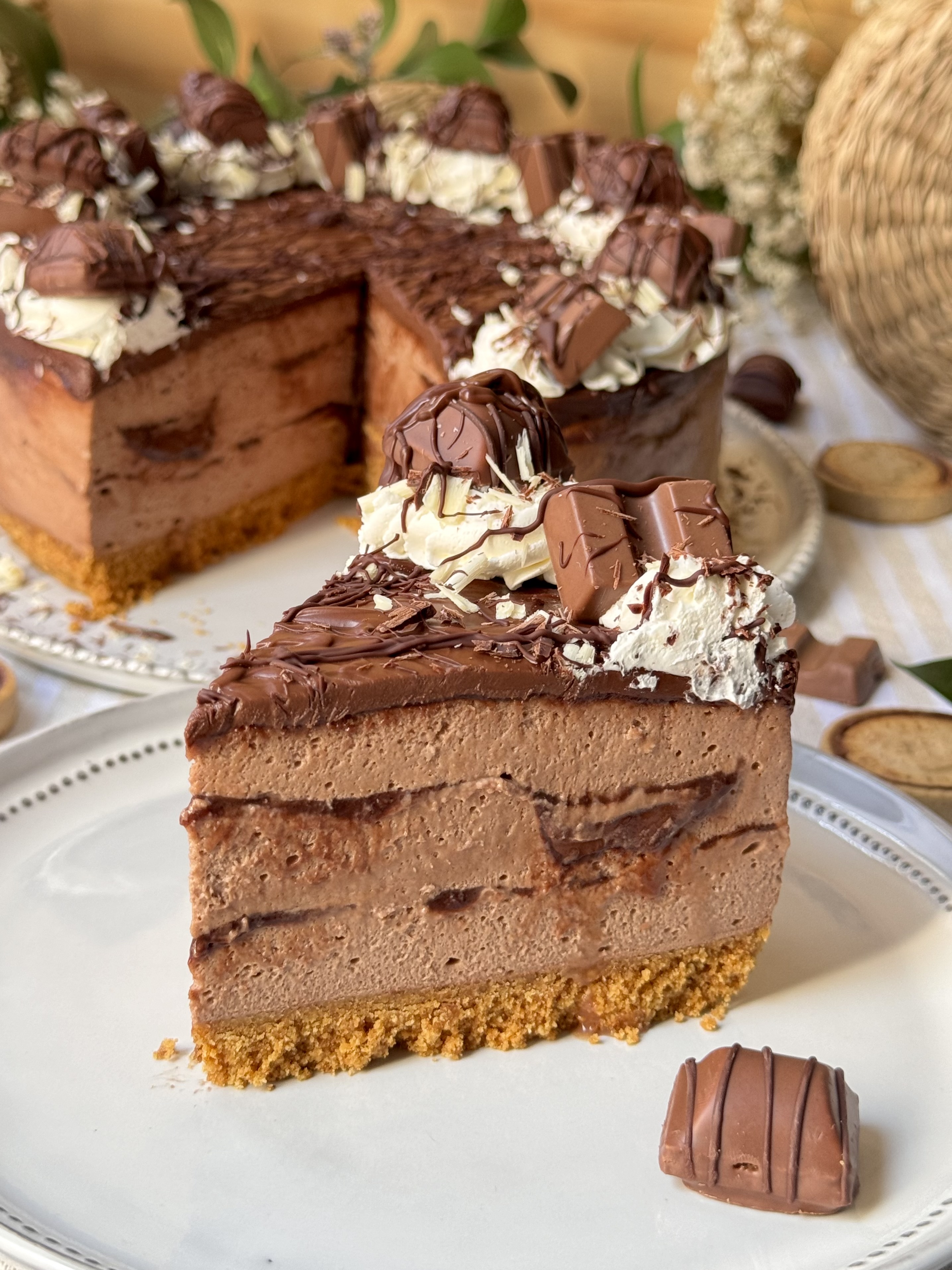 romisbakes recipe nutella cheesecake