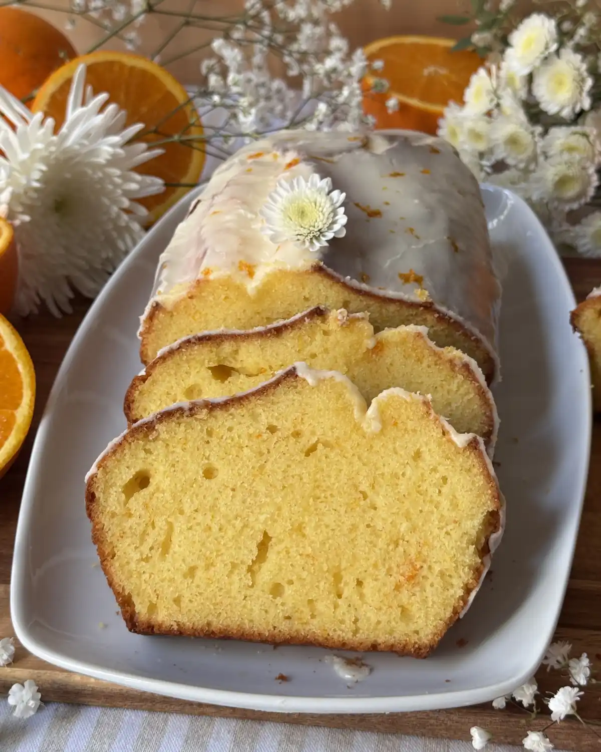 romisbakes recipe Fluffy orange cake with yogurt