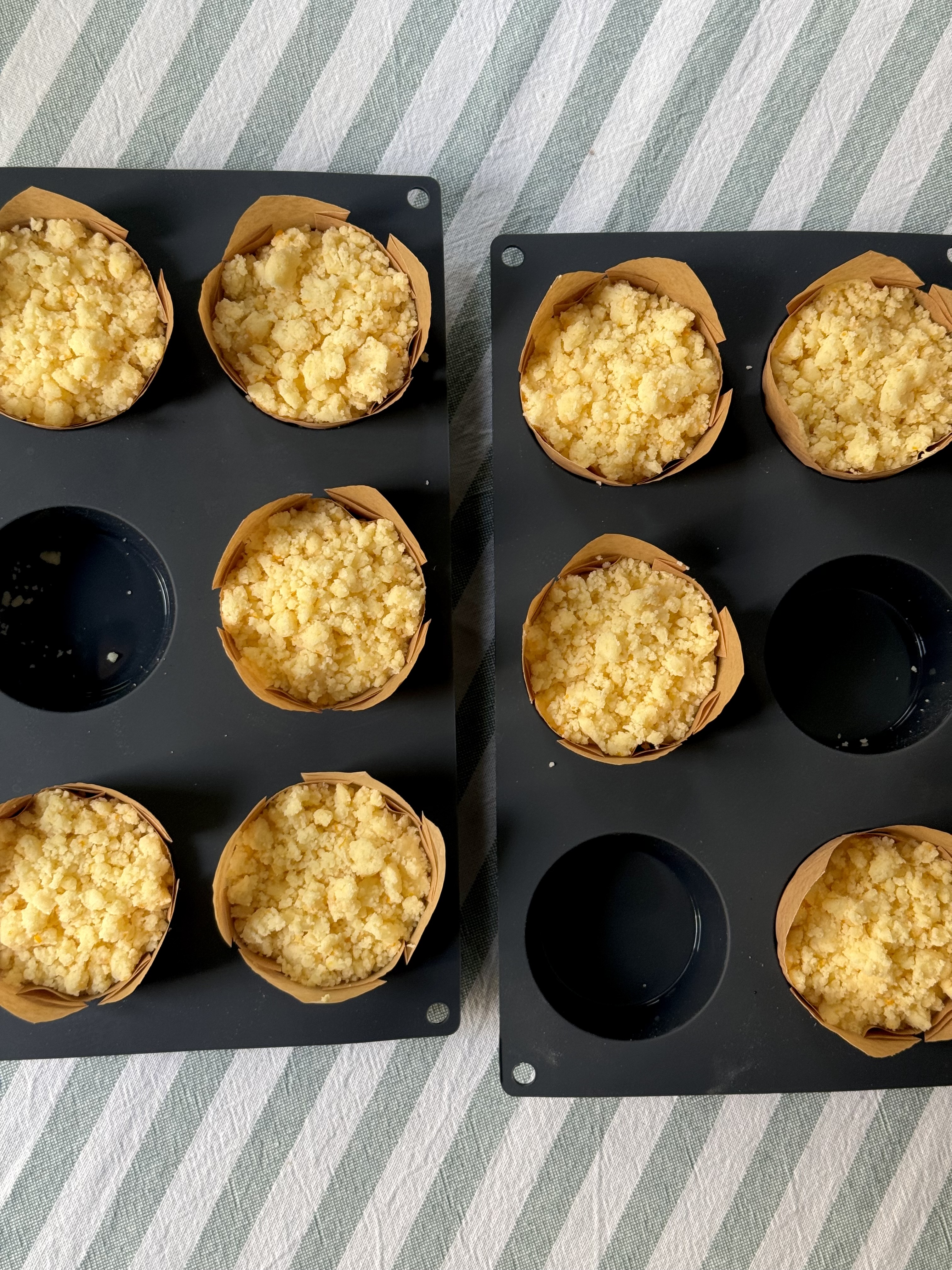 romisbakes recipe orange muffins with crumble