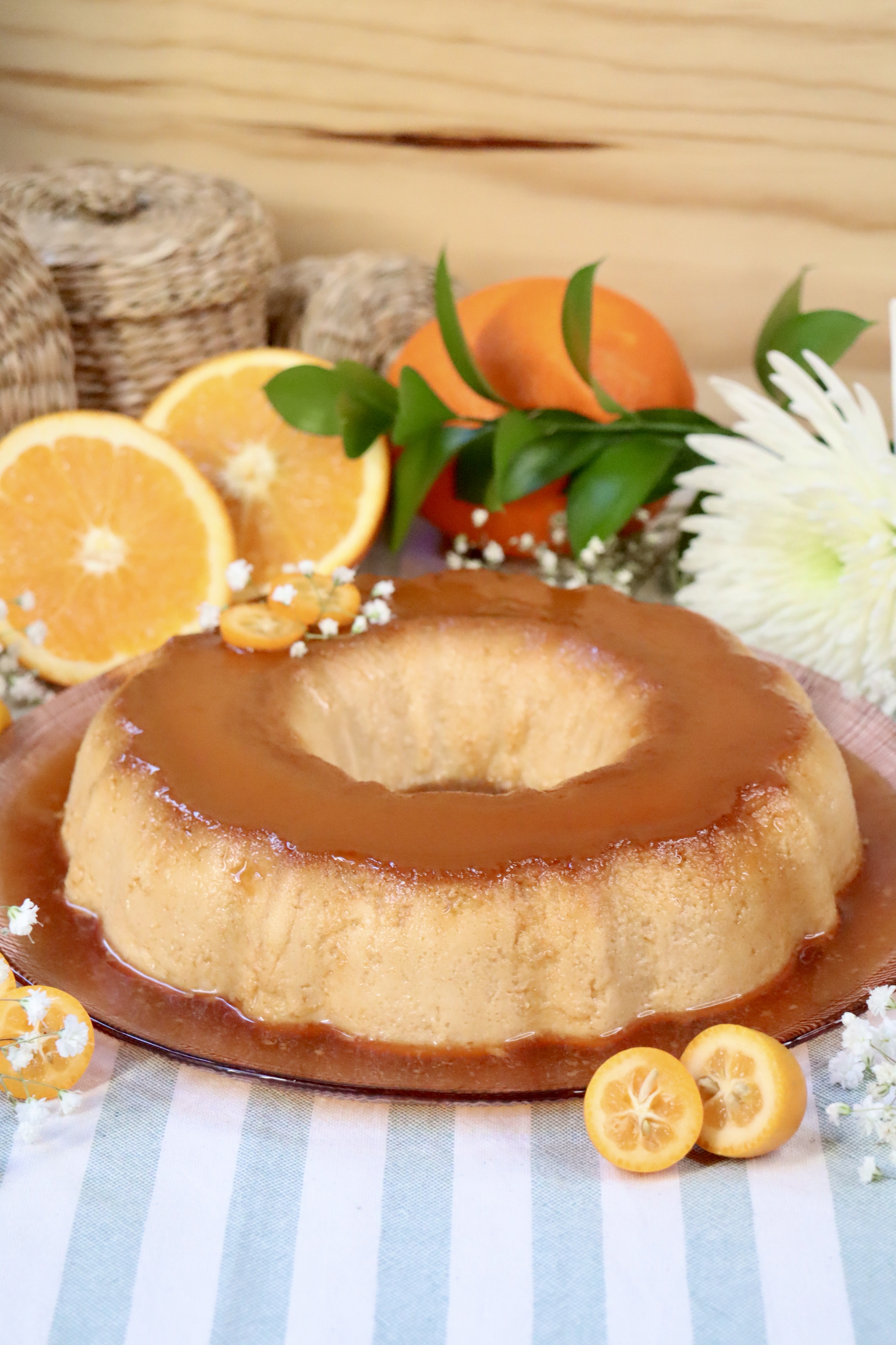 romisbakes recipe orange sponge cake pudding