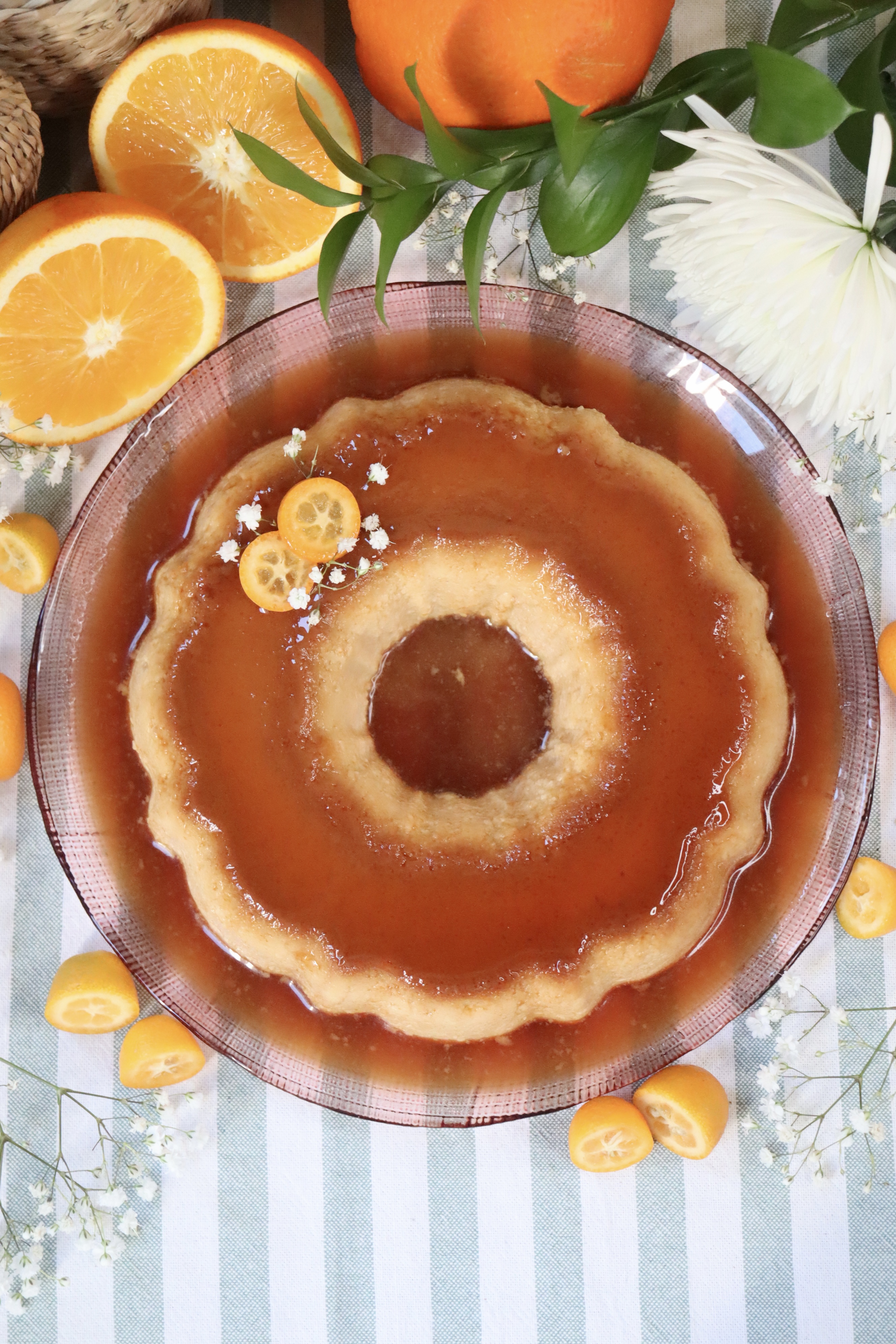 romisbakes recipe orange sponge cake pudding