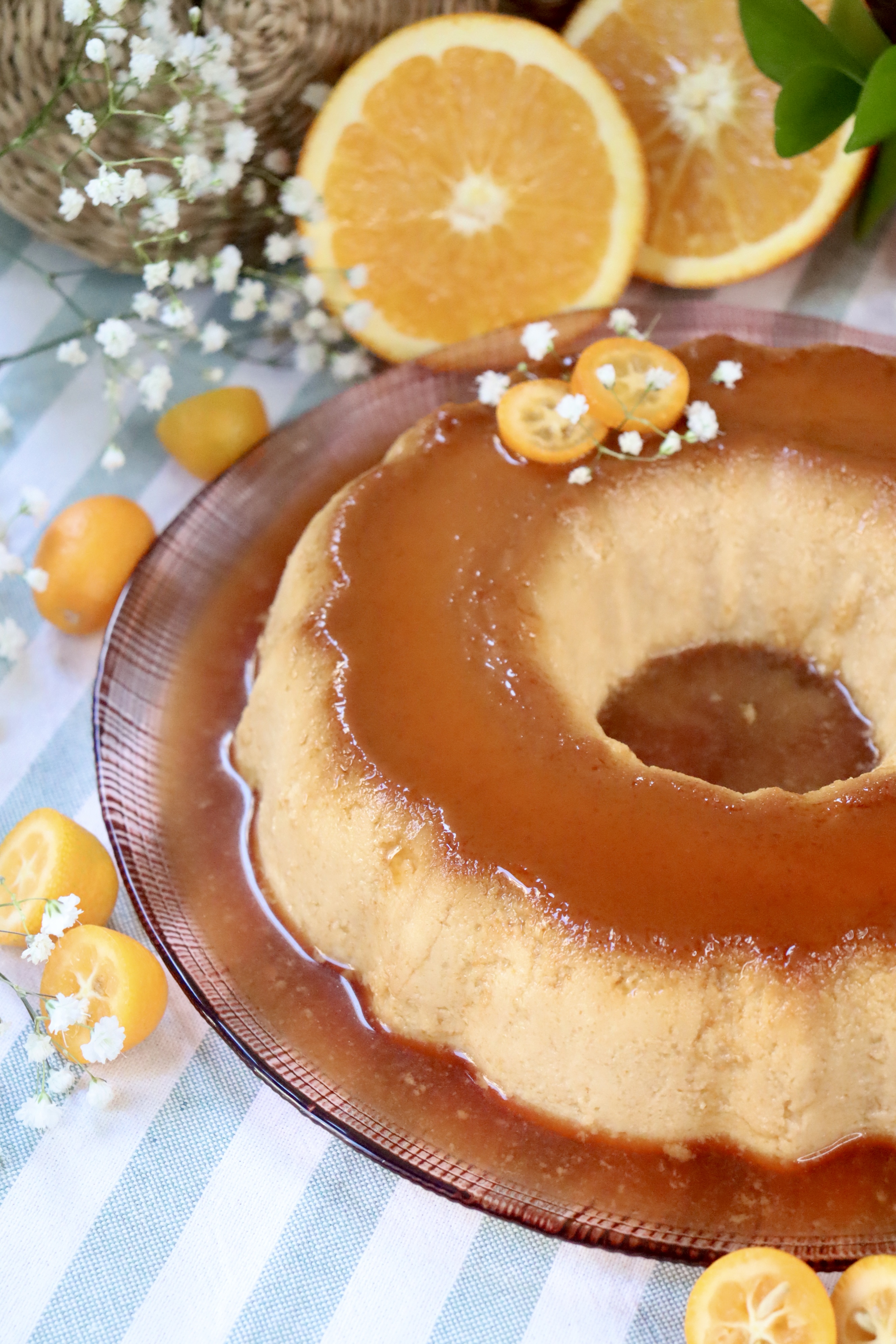 romisbakes recipe orange sponge cake pudding