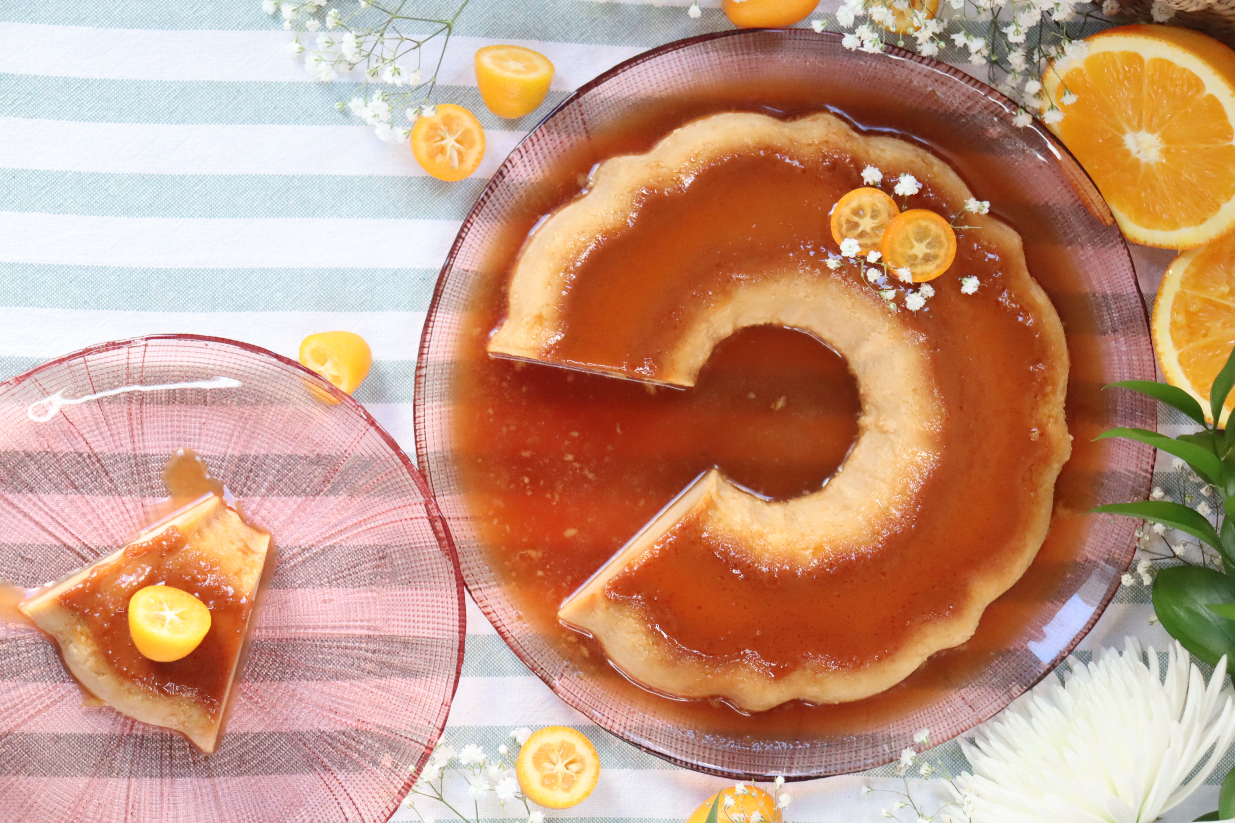 romisbakes recipe orange sponge cake pudding