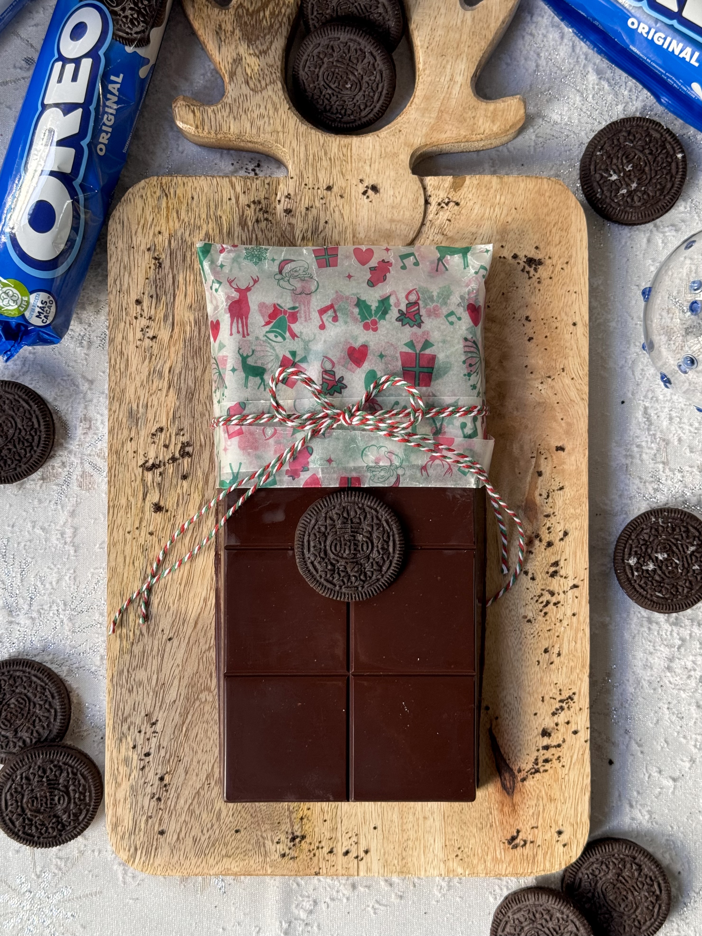 romisbakes recipe Oreo and chocolate nougat