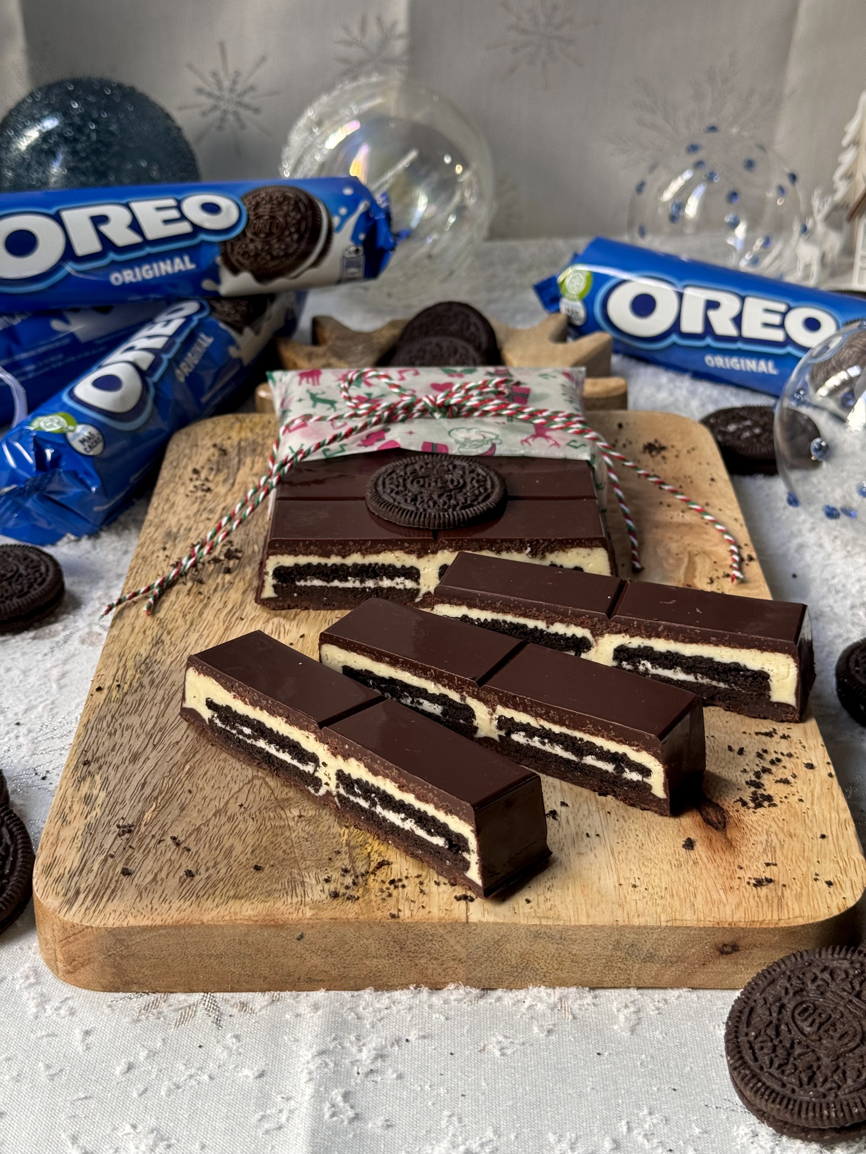 romisbakes recipe Oreo and chocolate nougat