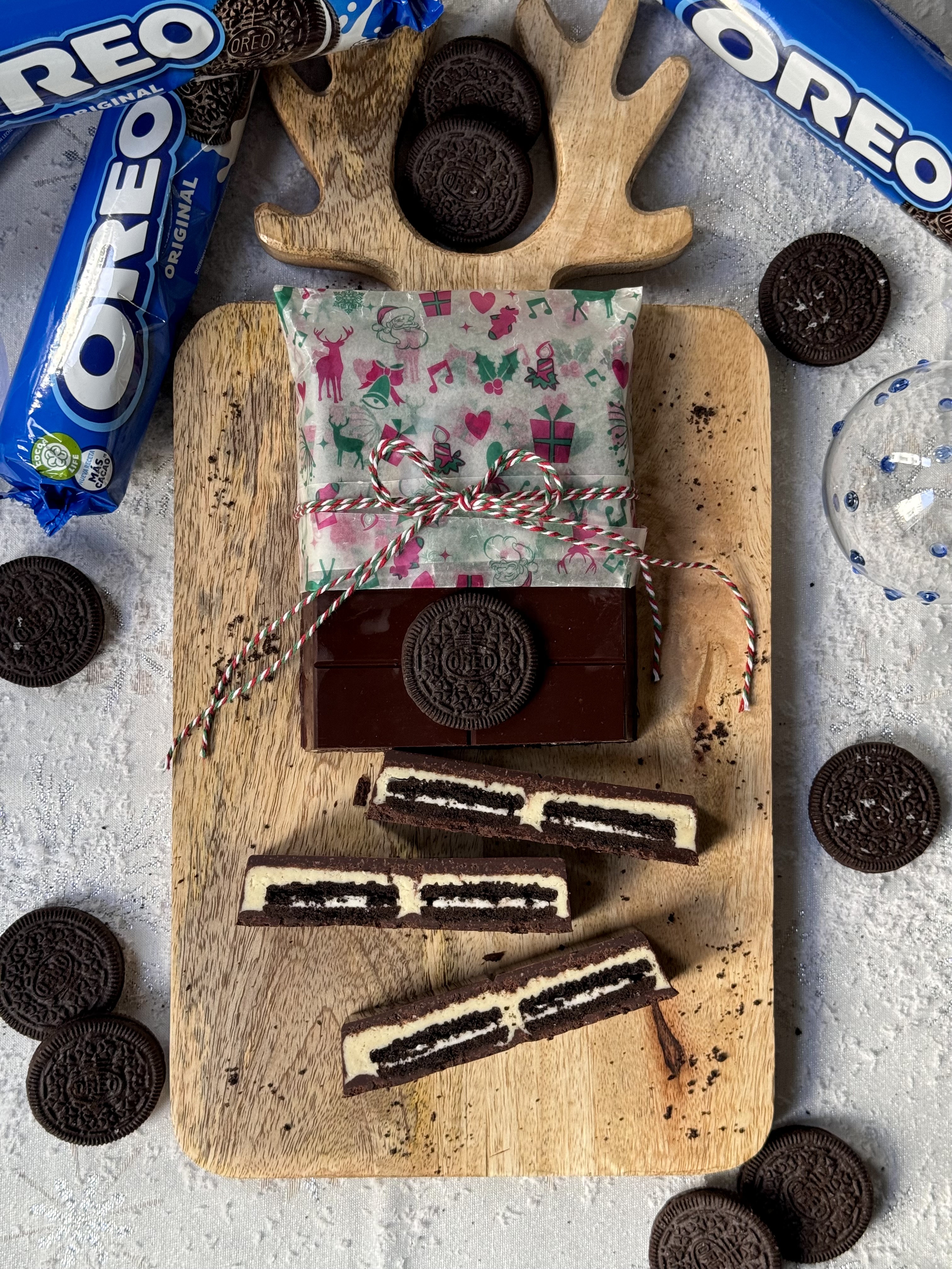 romisbakes recipe Oreo and chocolate nougat