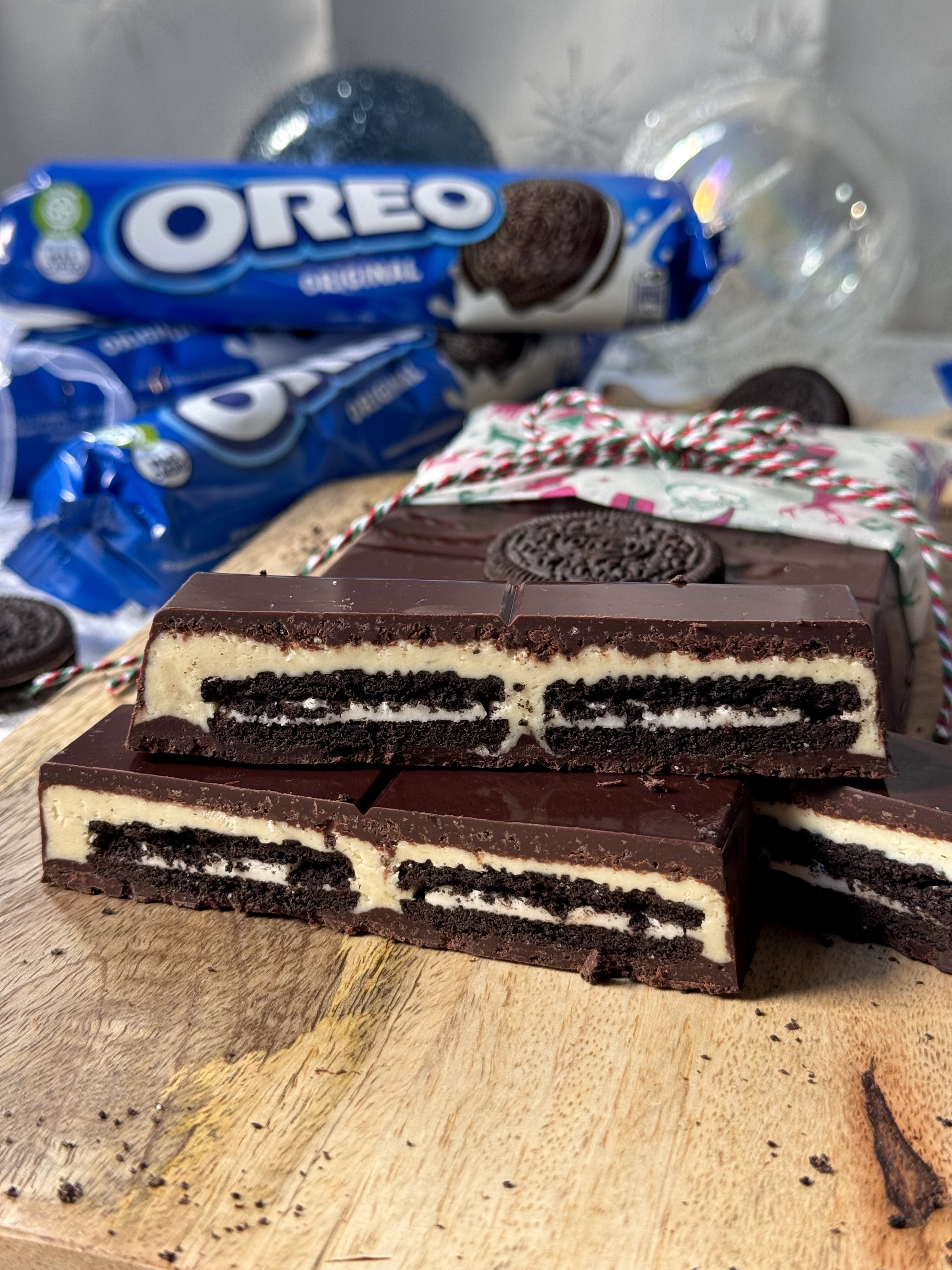 romisbakes recipe Oreo and chocolate nougat