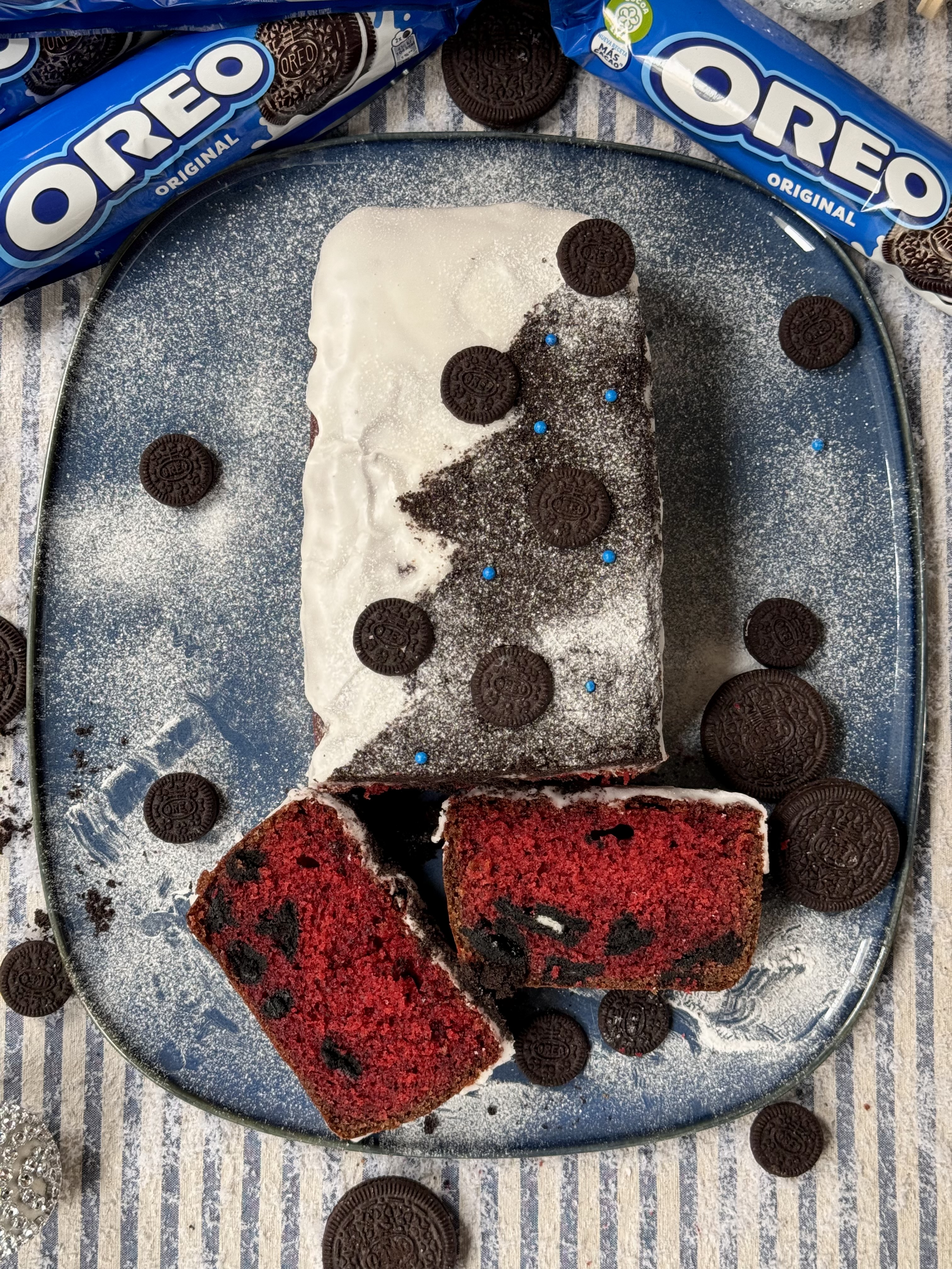 romisbakes recipe Oreo red velvet cake