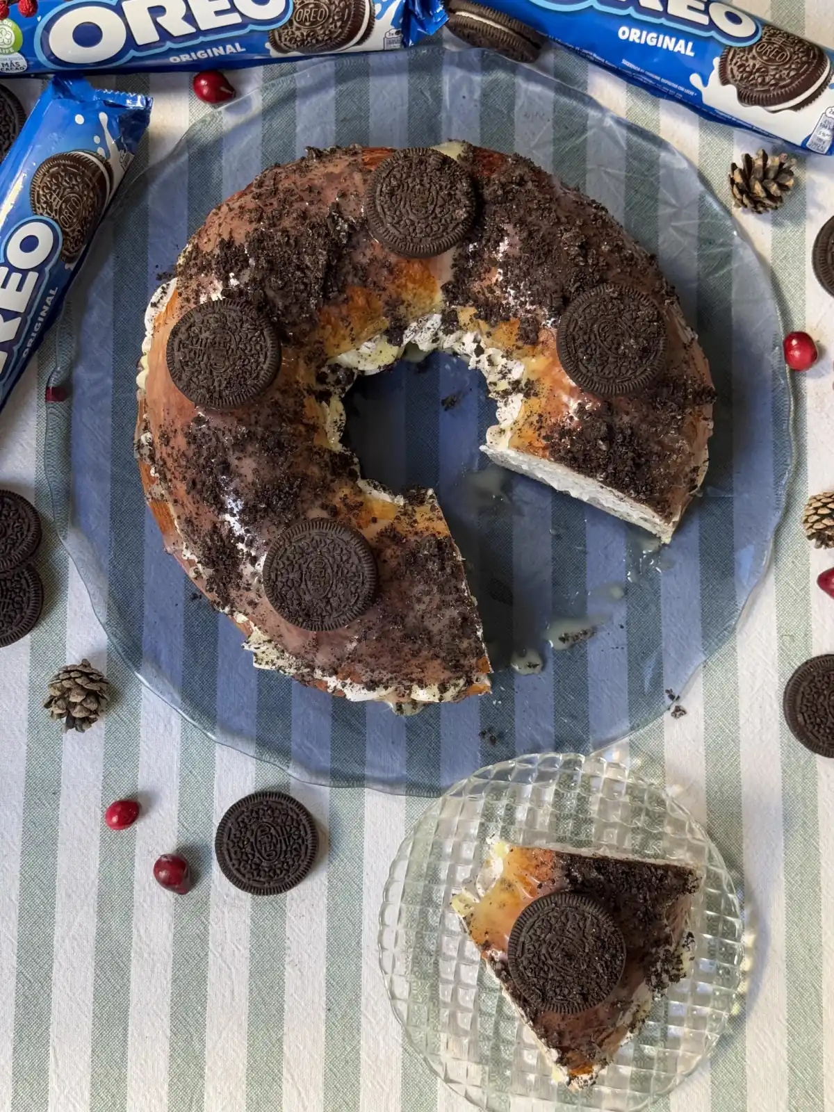 romisbakes recipe Oreo roscón de reyes