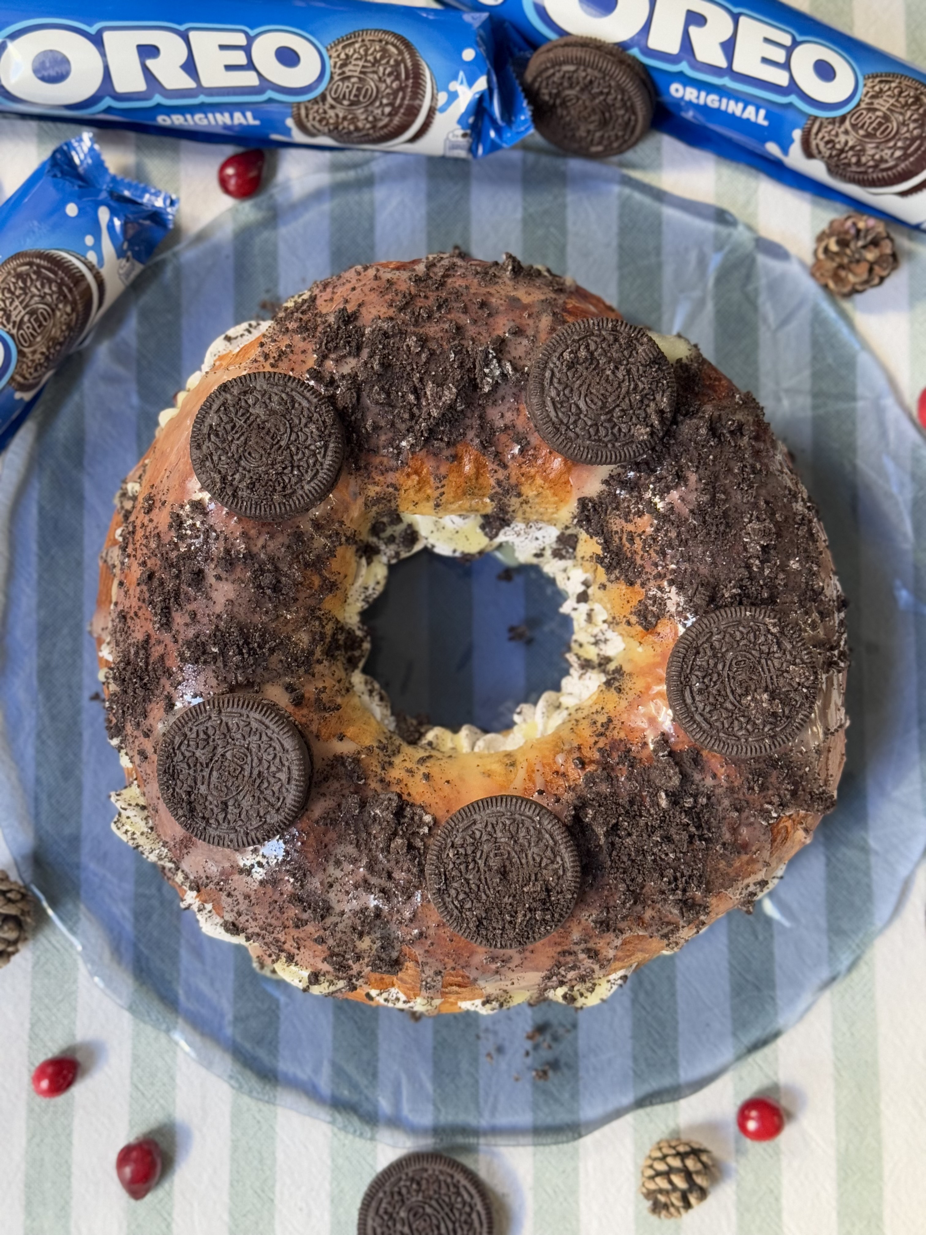 romisbakes recipe Oreo roscón de reyes