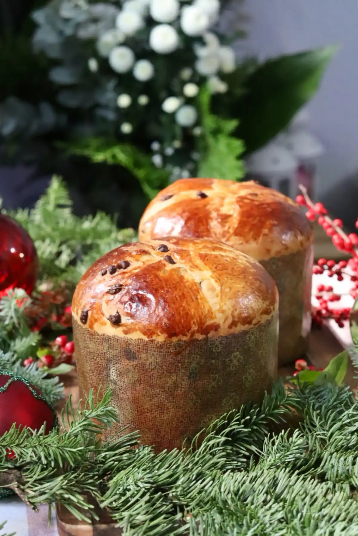 romisbakes recipe Panettone with chocolate