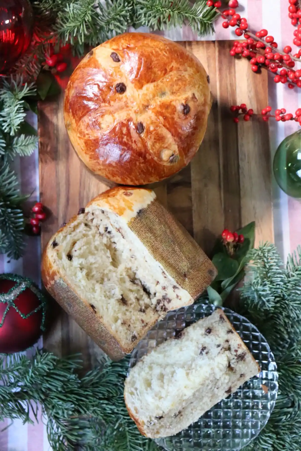 romisbakes recipe Panettone with chocolate