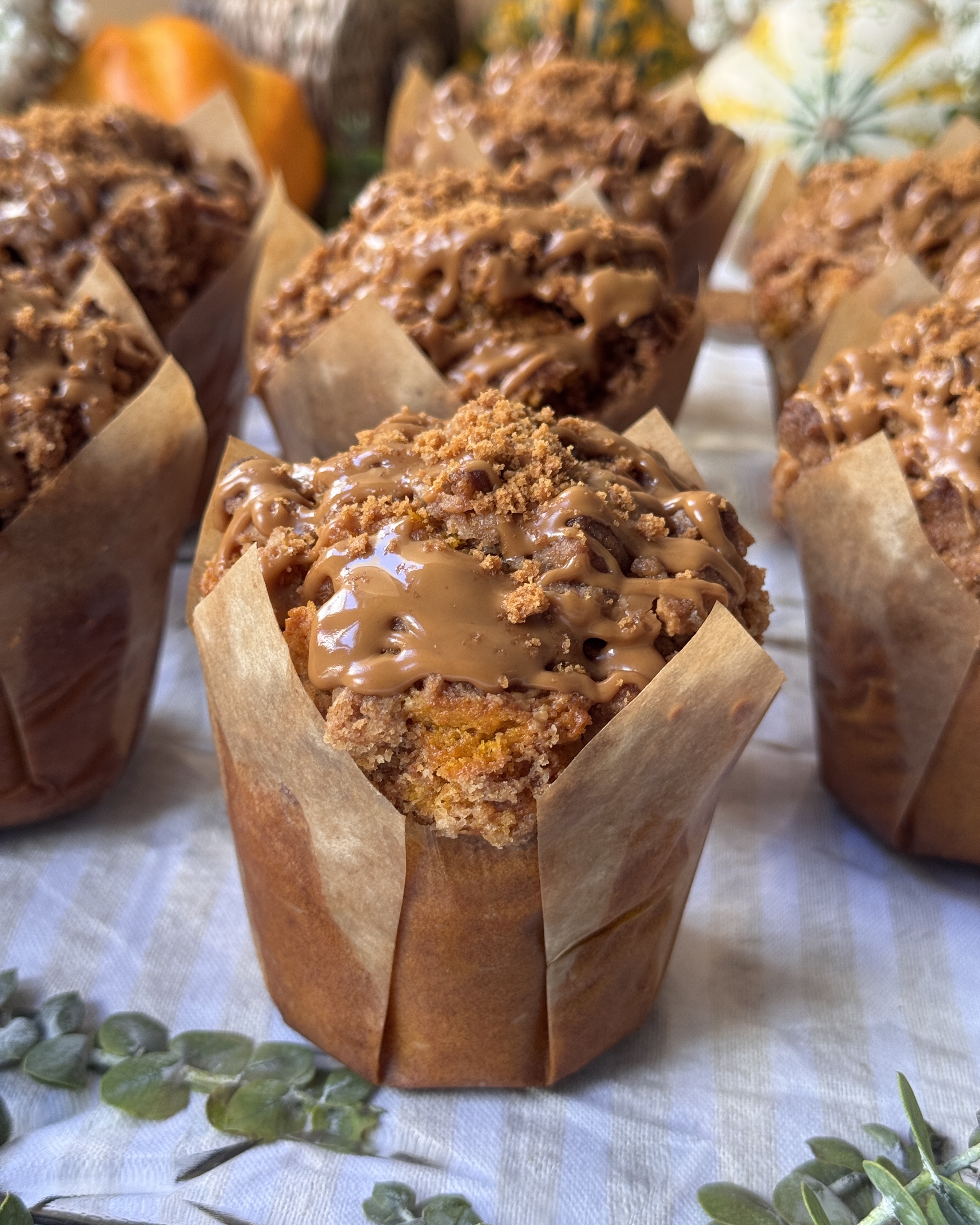 romisbakes recipe Pumpkin and lotus muffins