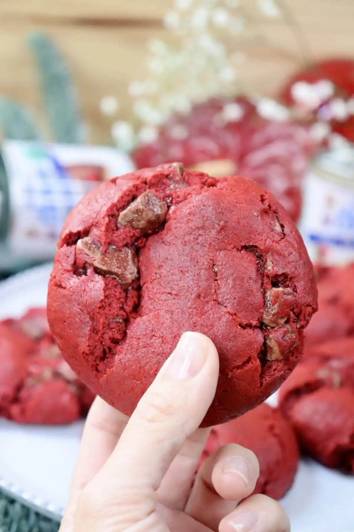 romisbakes recipe Red velvet cookies