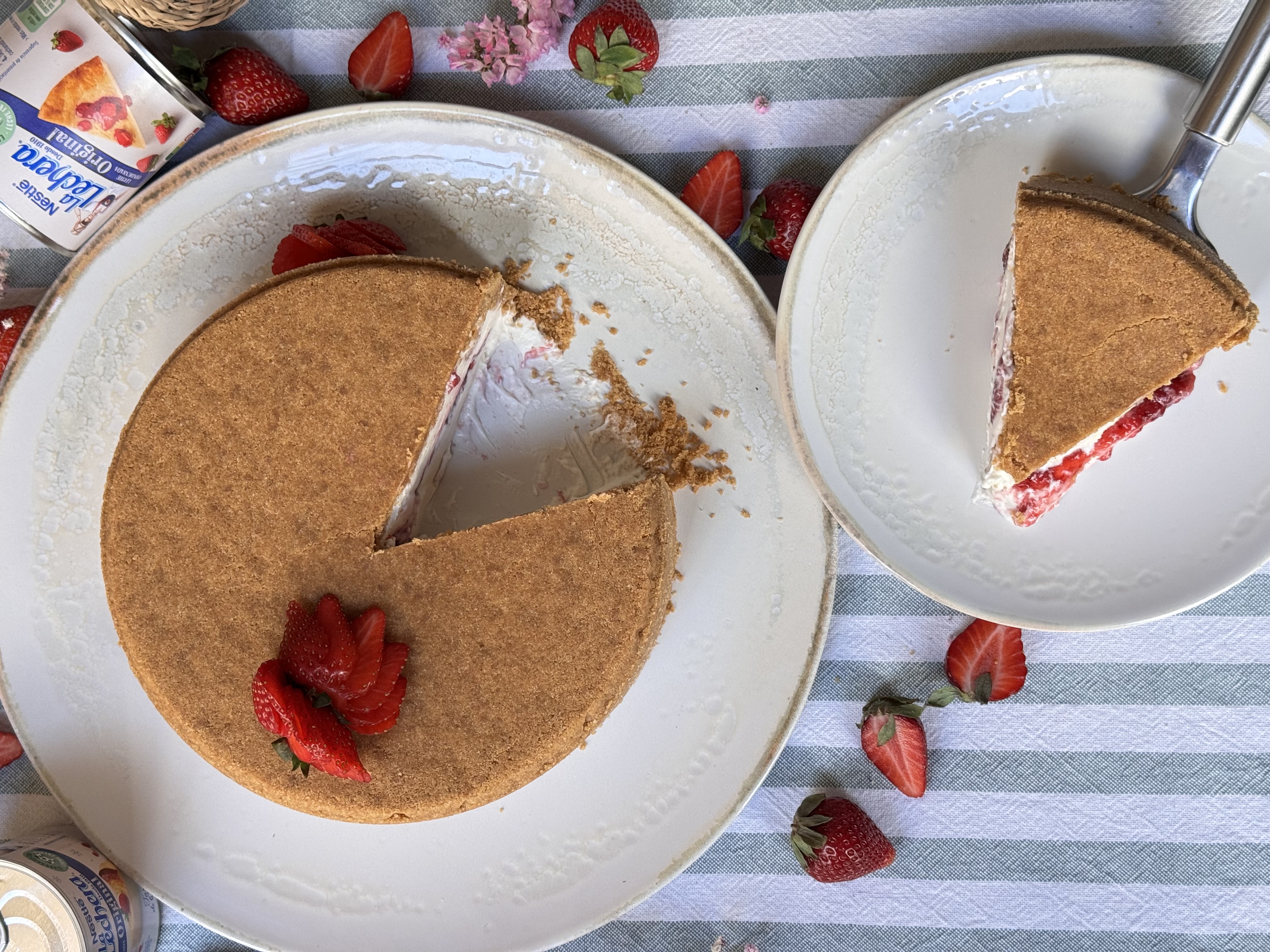 romisbakes recipe Upside down cheesecake