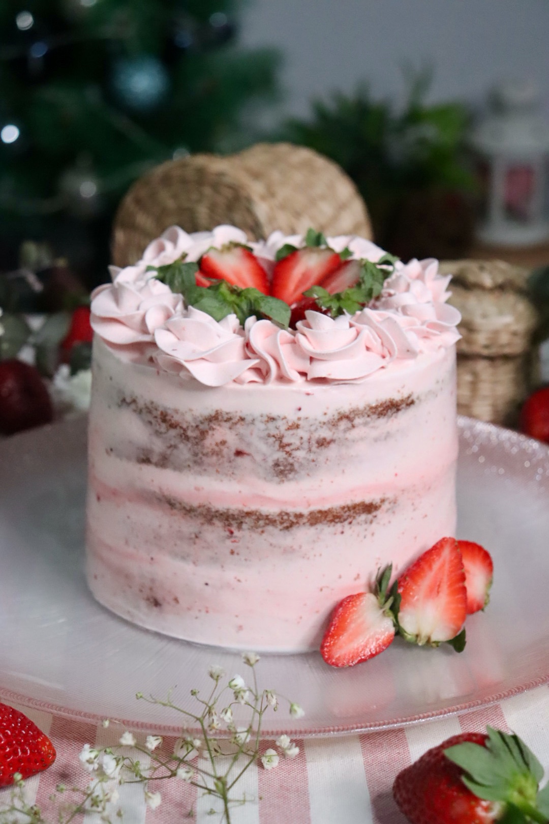 romisbakes recipe lactose free vanilla and strawberry cake