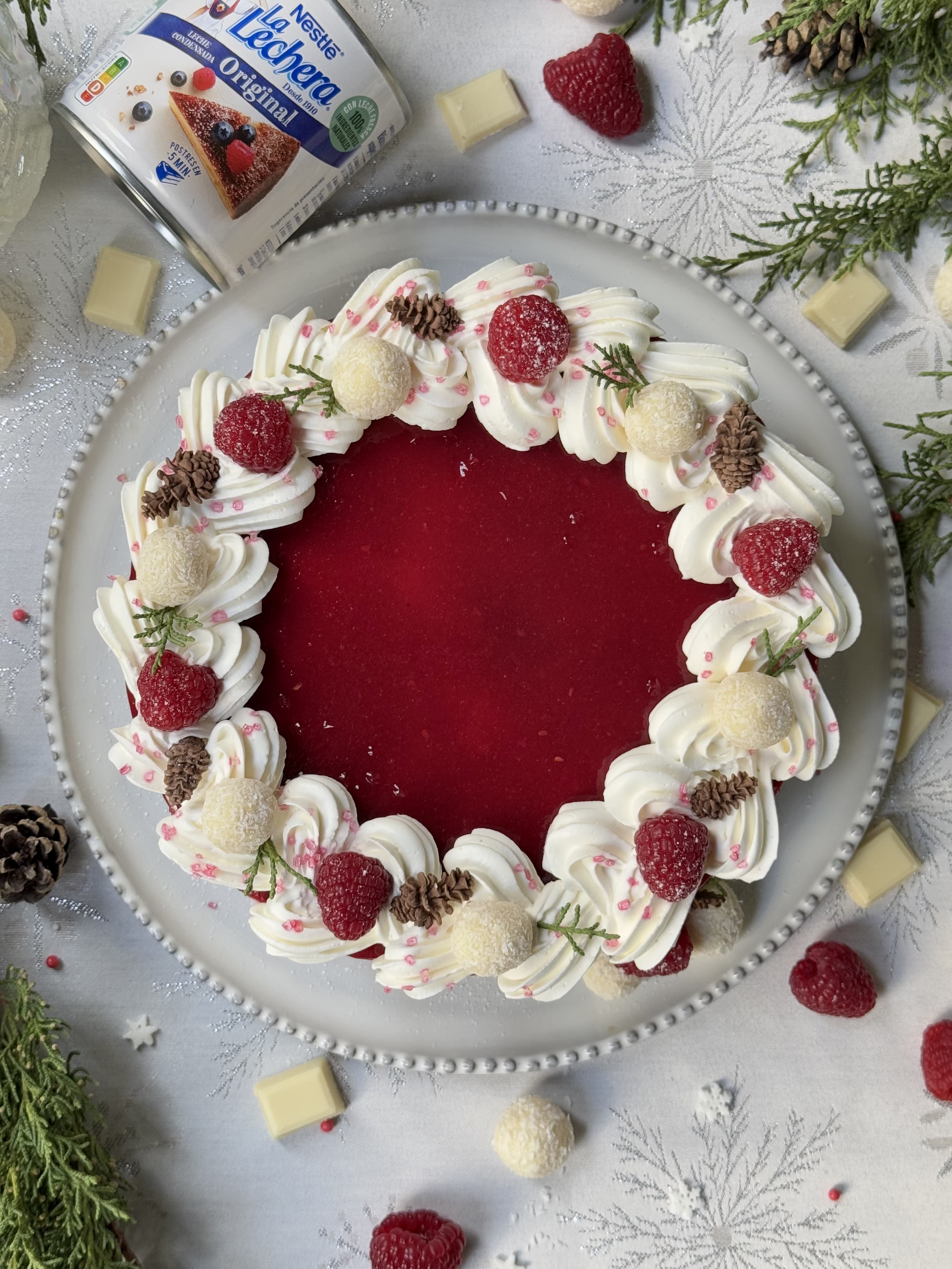 romisbakes recipe White chocolate and raspberry cake